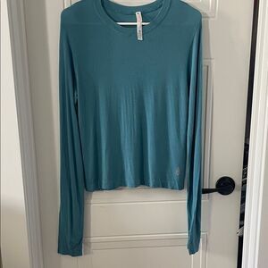 Free People Movement Teal Long Sleeve Women's Top